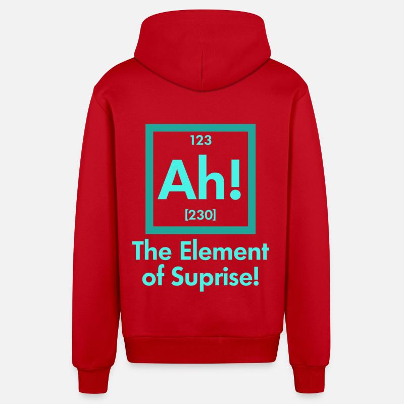 Science nerd physics - Organic Relaxed Hooded Jacket Made in EU - red