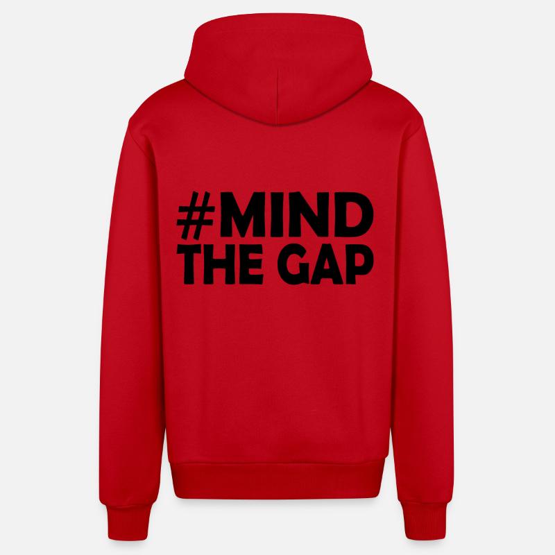 blockedTitle - Veste à capuche bio décontractée fabriquée en UE - rouge