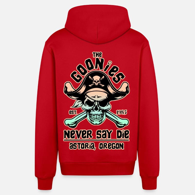 THE GOONIES 8 - Veste à capuche bio décontractée fabriquée en UE - rouge