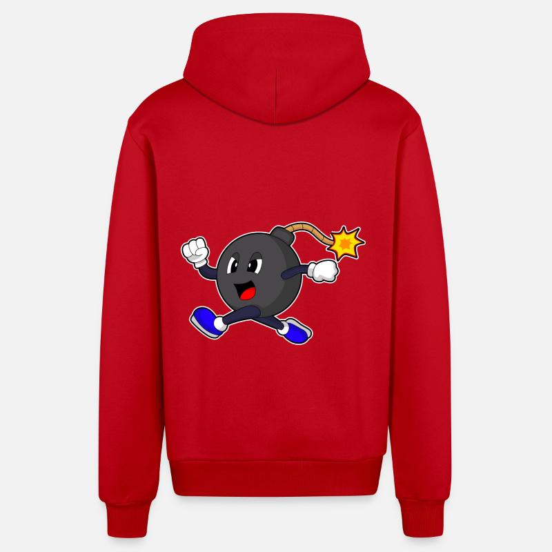 Bombshell Jogger Jogging - Veste à capuche bio décontractée fabriquée en UE - rouge