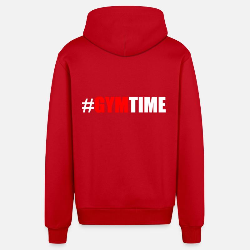 Gym - Organic Relaxed Kapuzenjacke Made in EU - Rot
