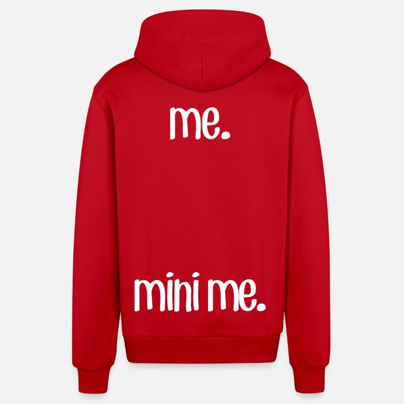 Moi et M Moi - Veste à capuche bio décontractée fabriquée en UE - rouge