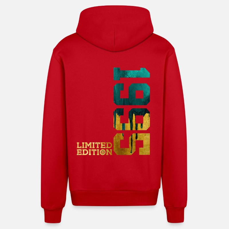 31E ANNIVERSAIRE ÉDITION LIMITÉE 1995 - Veste à capuche bio décontractée fabriquée en UE - rouge