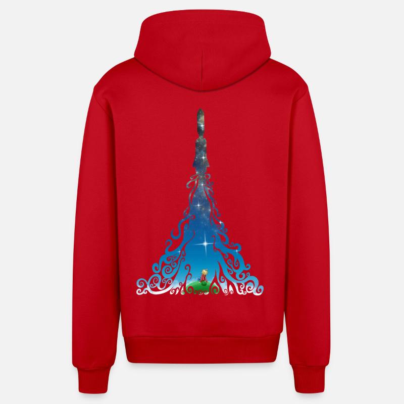Rocket dreams - Organic Relaxed Kapuzenjacke Made in EU - Rot