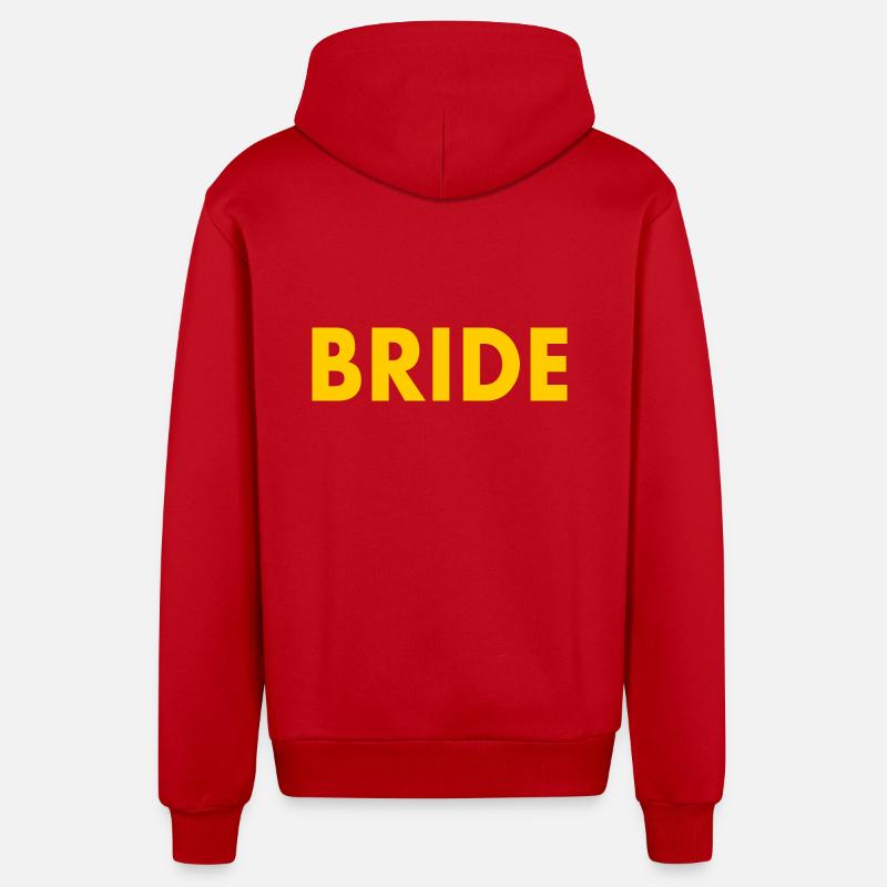 Bride - Veste à capuche bio décontractée fabriquée en UE - rouge