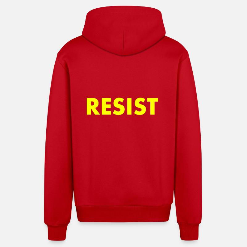 Resist - Organic Relaxed Kapuzenjacke Made in EU - Rot