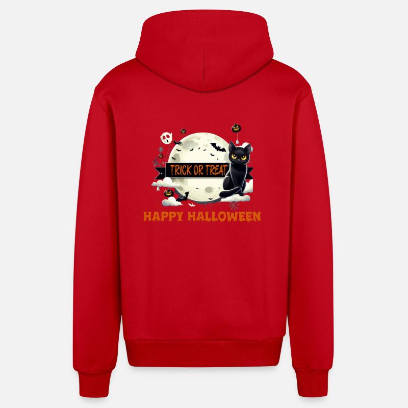 SÜßES ODER SAURES - Organic Relaxed Kapuzenjacke Made in EU - Rot