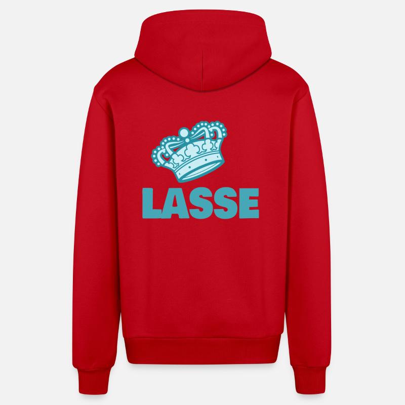 Partir - Veste à capuche bio décontractée fabriquée en UE - rouge