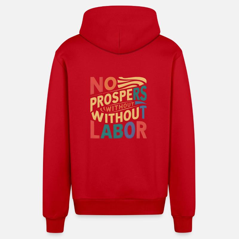 Ohne dich wird nichts funktionieren - Organic Relaxed Kapuzenjacke Made in EU - Rot