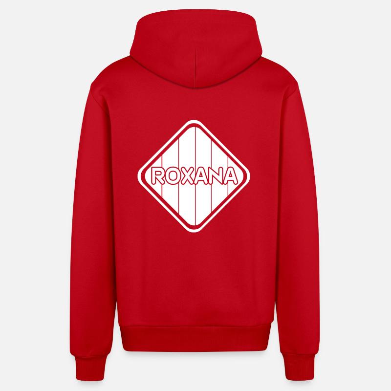 Fille Roxana - Veste à capuche bio décontractée fabriquée en UE - rouge