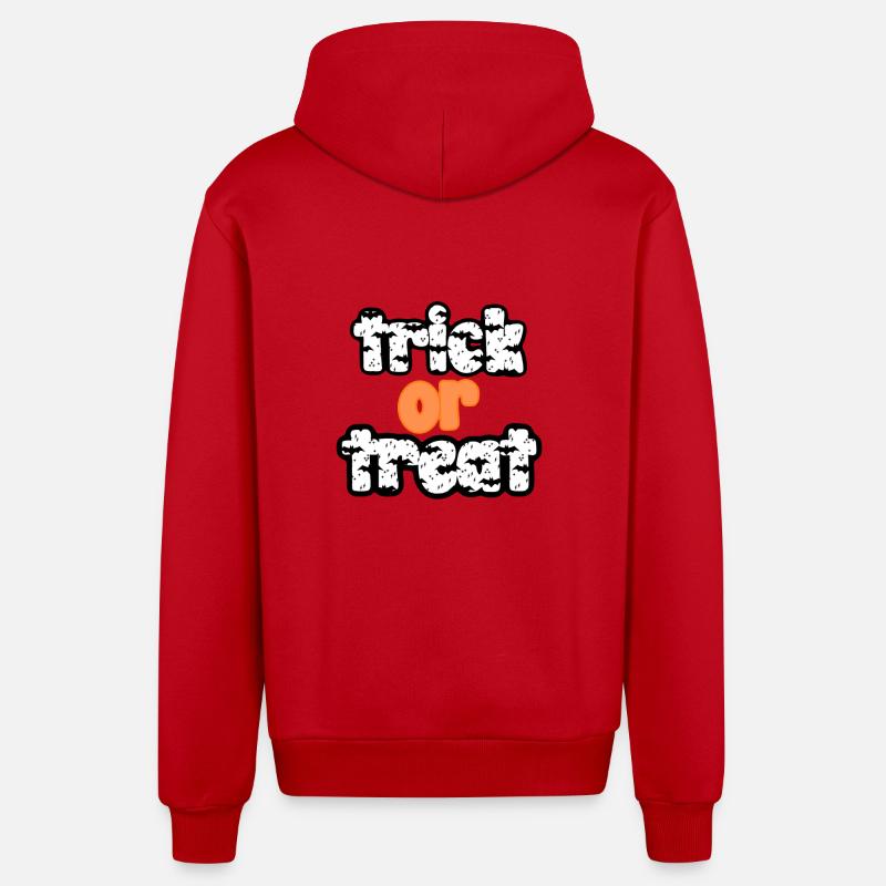 Süßes oder Saures - Organic Relaxed Kapuzenjacke Made in EU - Rot