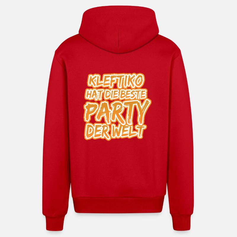 Kleftiko Kleftiko - Veste à capuche bio décontractée fabriquée en UE - rouge