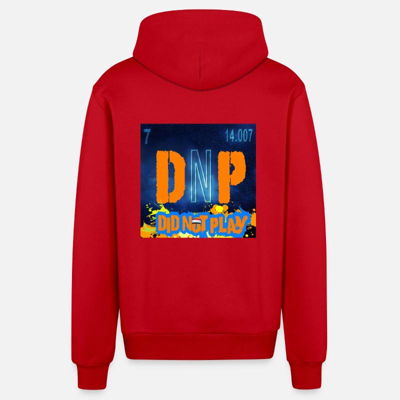 DNP CHEMISTRY - Veste à capuche bio décontractée fabriquée en UE - rouge