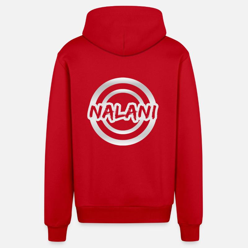 Nalani - Veste à capuche bio décontractée fabriquée en UE - rouge
