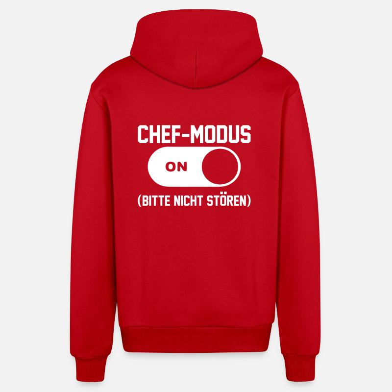 Chef d’équipe Farewell - Veste à capuche bio décontractée fabriquée en UE - rouge