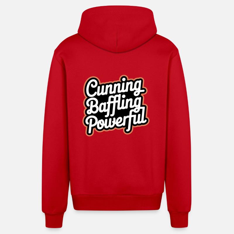 Cunning Baffling Powerful 8 - Organic Relaxed Kapuzenjacke Made in EU - Rot