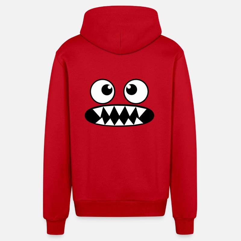 Nom Nom - Organic Relaxed Kapuzenjacke Made in EU - Rot