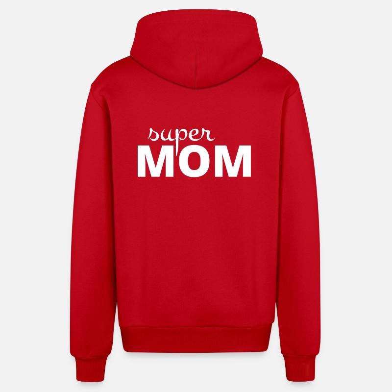 Super Mutter - Organic Relaxed Kapuzenjacke Made in EU - Rot