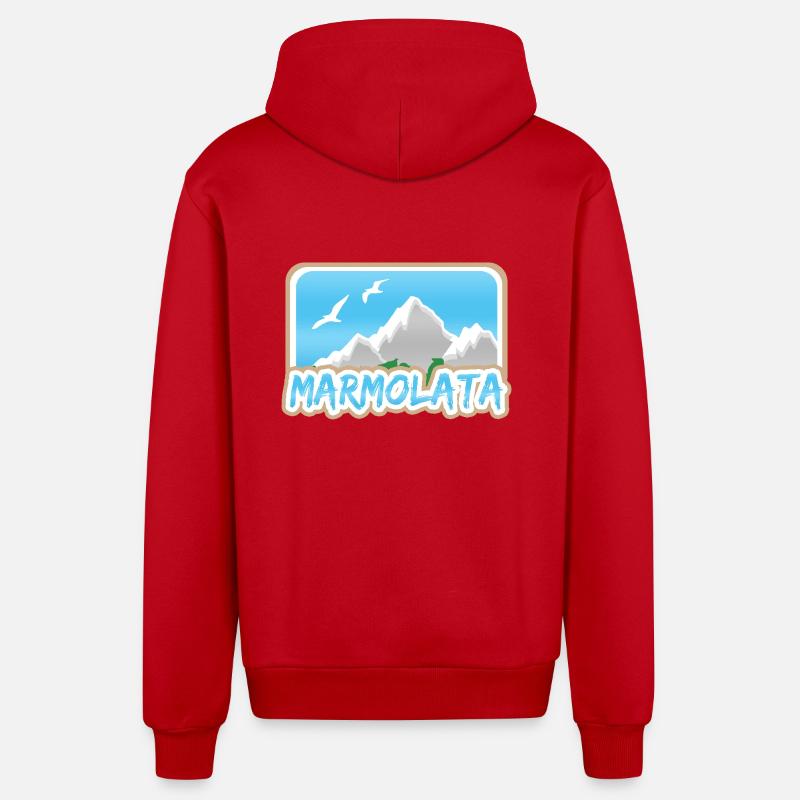 Marmolada comme Marmolada - Veste à capuche bio décontractée fabriquée en UE - rouge
