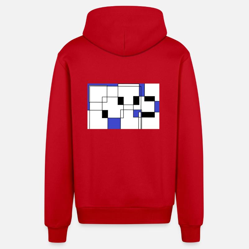 Sequence - Organic Relaxed Hooded Jacket Made in EU - red