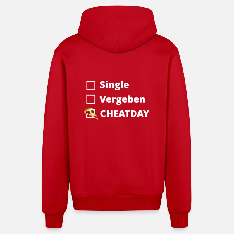 Cheatday - Organic Relaxed Kapuzenjacke Made in EU - Rot