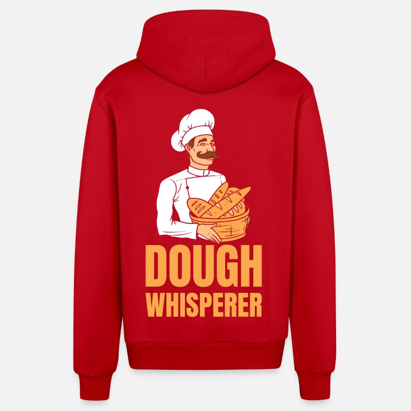 Bäcker Dough Whisperer - Organic Relaxed Kapuzenjacke Made in EU - Rot