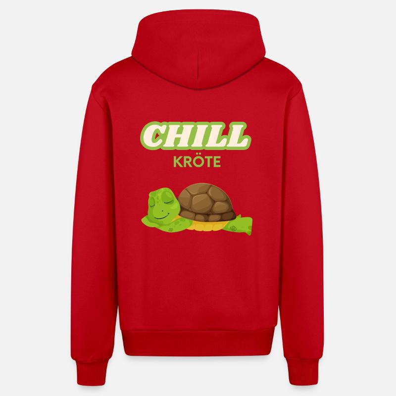 Chill crapaud pour refroidisseur - Veste à capuche bio décontractée fabriquée en UE - rouge