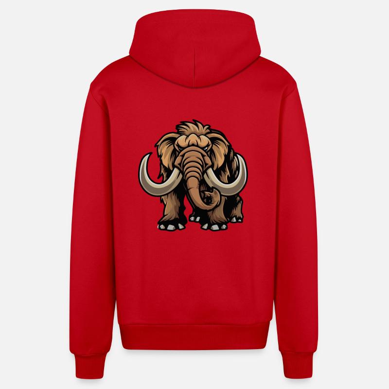 Mammut Comic - Organic Relaxed Hooded Jacket Made in EU - red