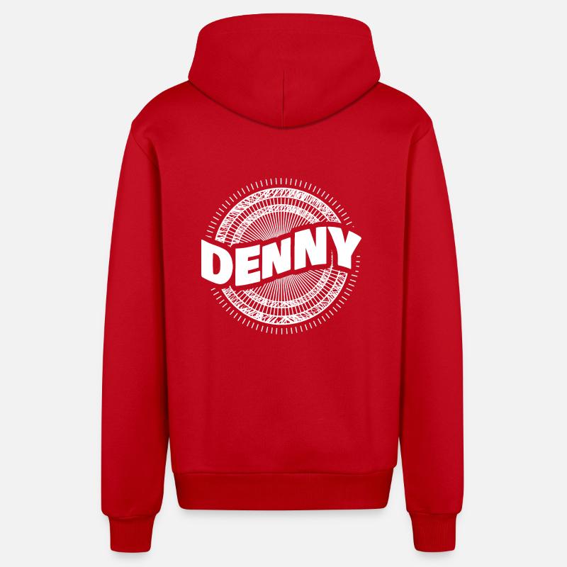 Denny comme idée cadeau - Veste à capuche bio décontractée fabriquée en UE - rouge