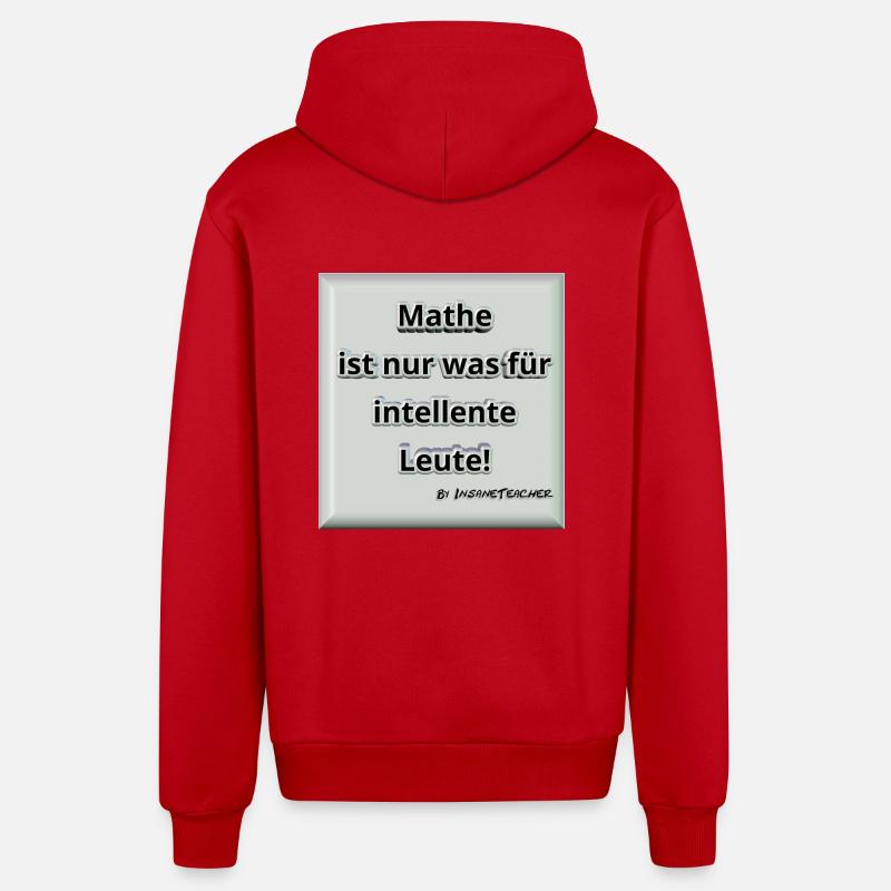 Mathe! Intelligent. Geschenk / Geschenkidee - Organic Relaxed Kapuzenjacke Made in EU - Rot