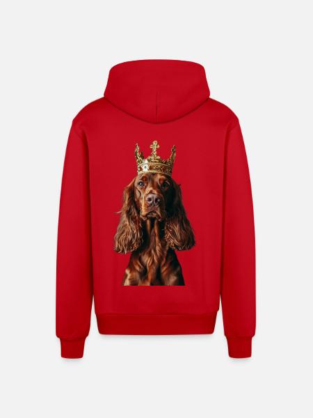 Irish Setter - Organic Relaxed Hooded Jacket Made in EU - red