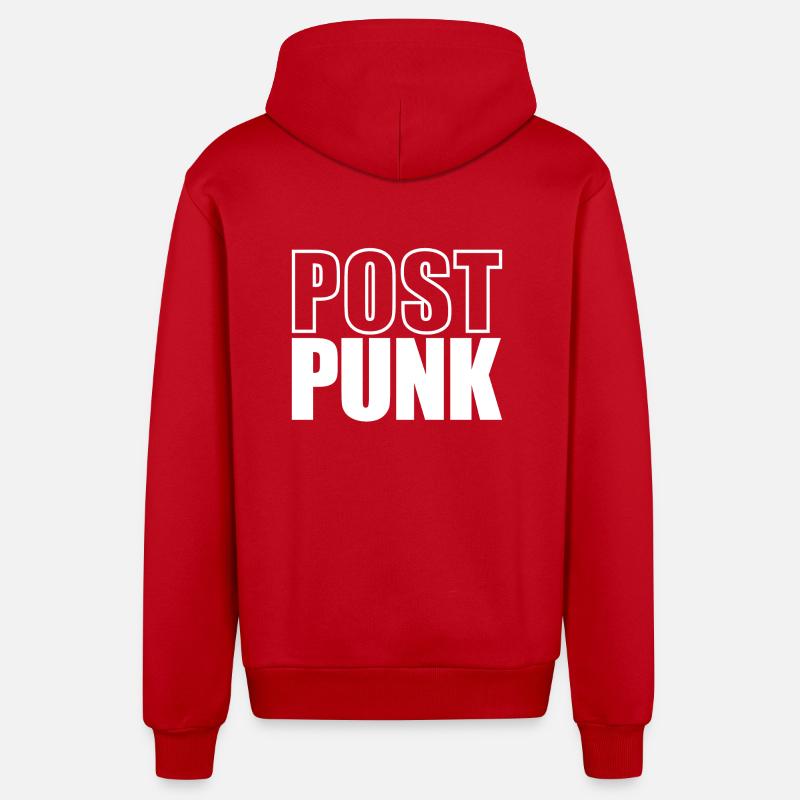 Postpunk's not dead - Organic Relaxed Kapuzenjacke Made in EU - Rot