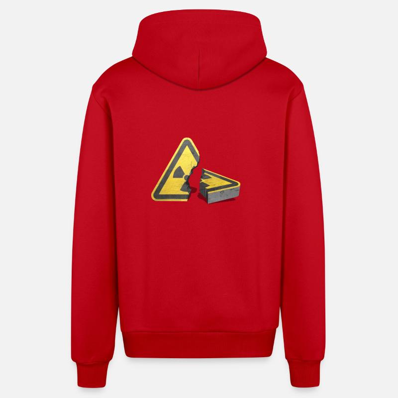 Atomausstieg! Atomkraft nein danke! - Organic Relaxed Kapuzenjacke Made in EU - Rot