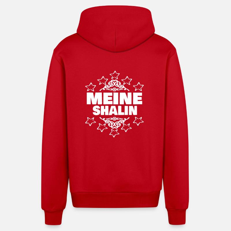 Fille Shalin - Veste à capuche bio décontractée fabriquée en UE - rouge