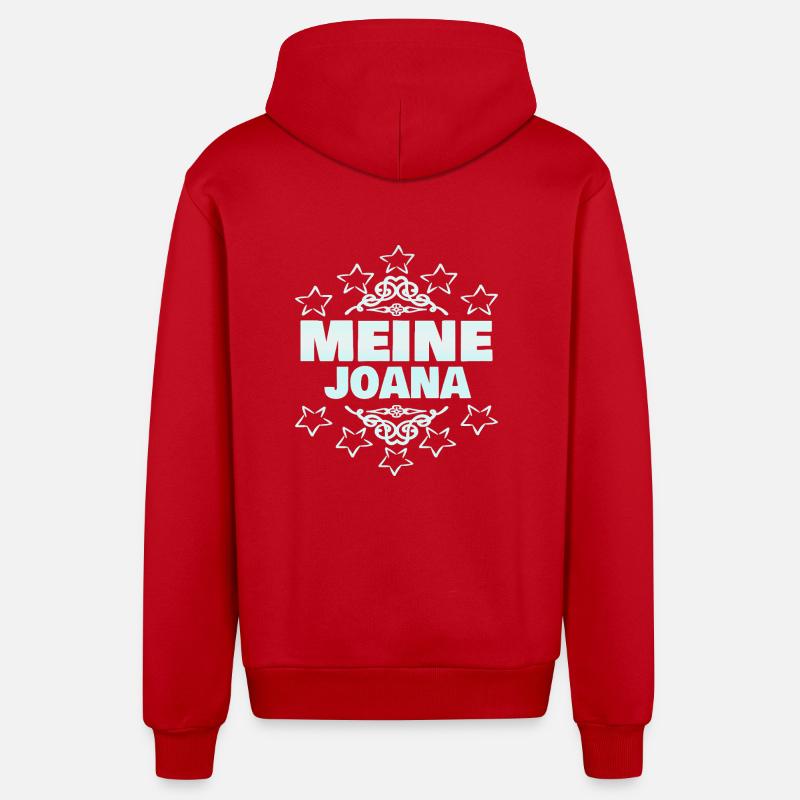 Fille Joana - Veste à capuche bio décontractée fabriquée en UE - rouge