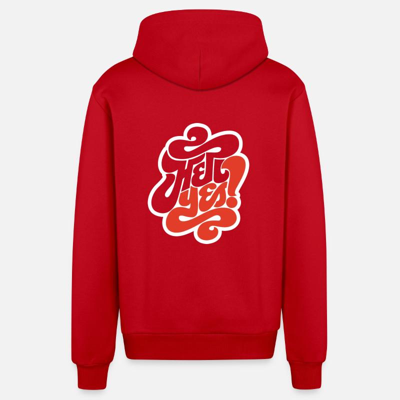 hell yes ! - Veste à capuche bio décontractée fabriquée en UE - rouge