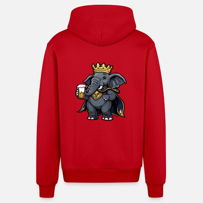 Mammut Bière Funny - Veste à capuche bio décontractée fabriquée en UE - rouge