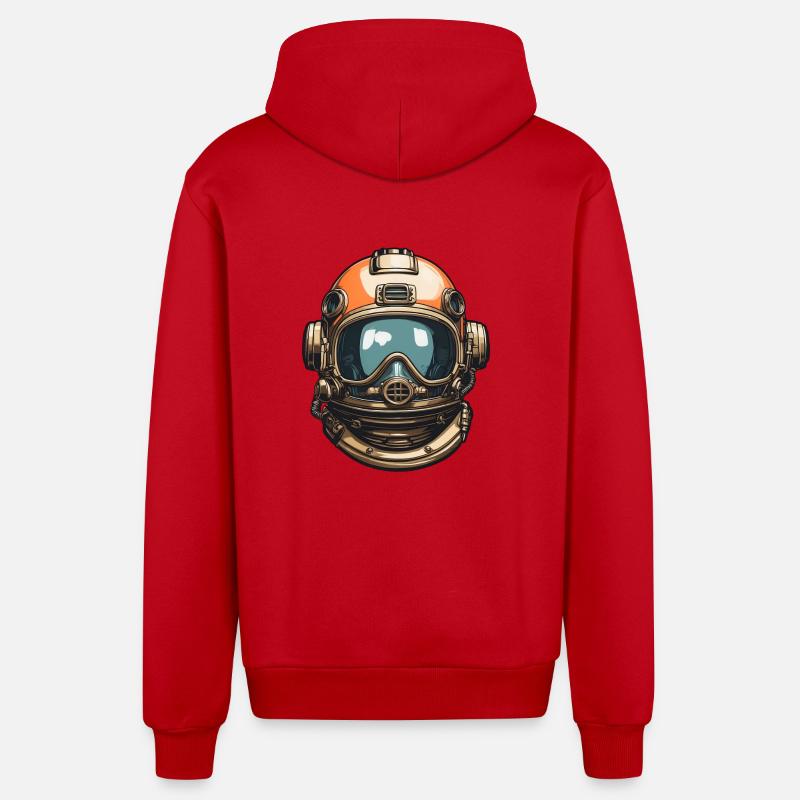Casque Jetpilot - Veste à capuche bio décontractée fabriquée en UE - rouge