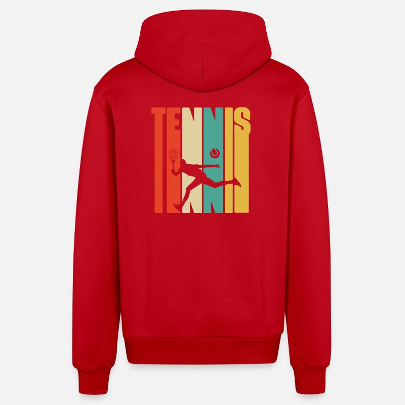 je peux pas j'ai tennis - Veste à capuche bio décontractée fabriquée en UE - rouge