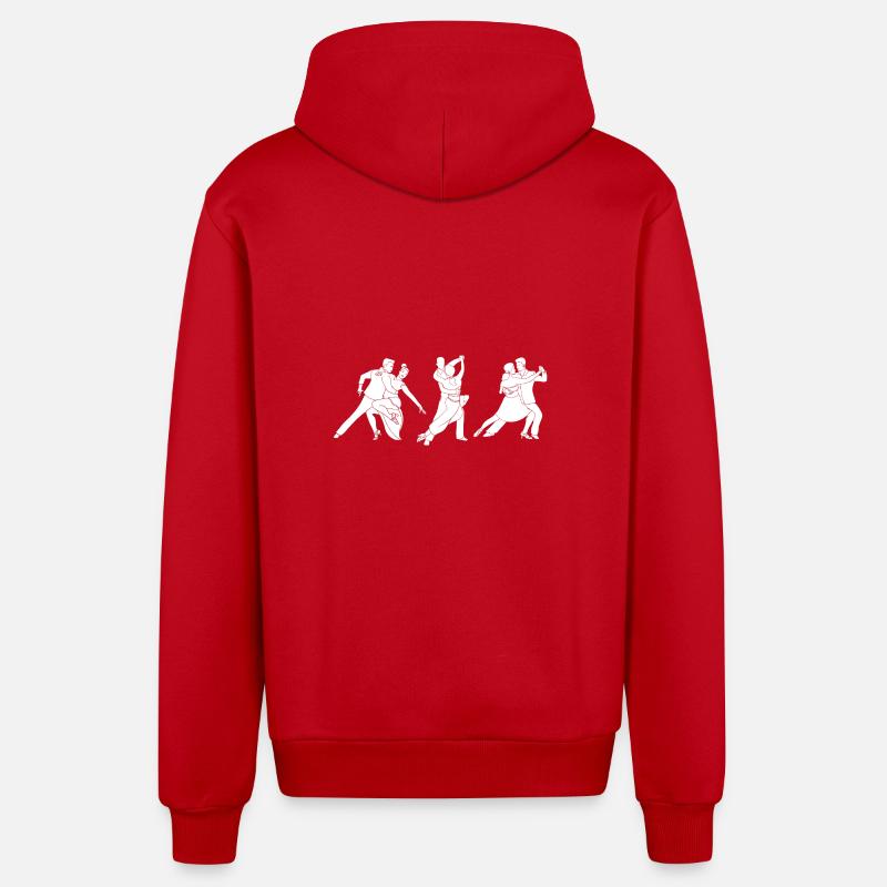 Danseuse de salsa Danseuse - Veste à capuche bio décontractée fabriquée en UE - rouge