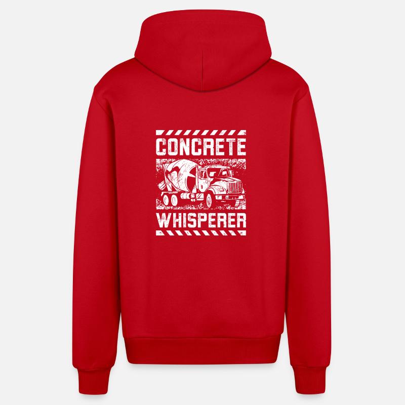 Concreat whisperer - Organic Relaxed Kapuzenjacke Made in EU - Rot