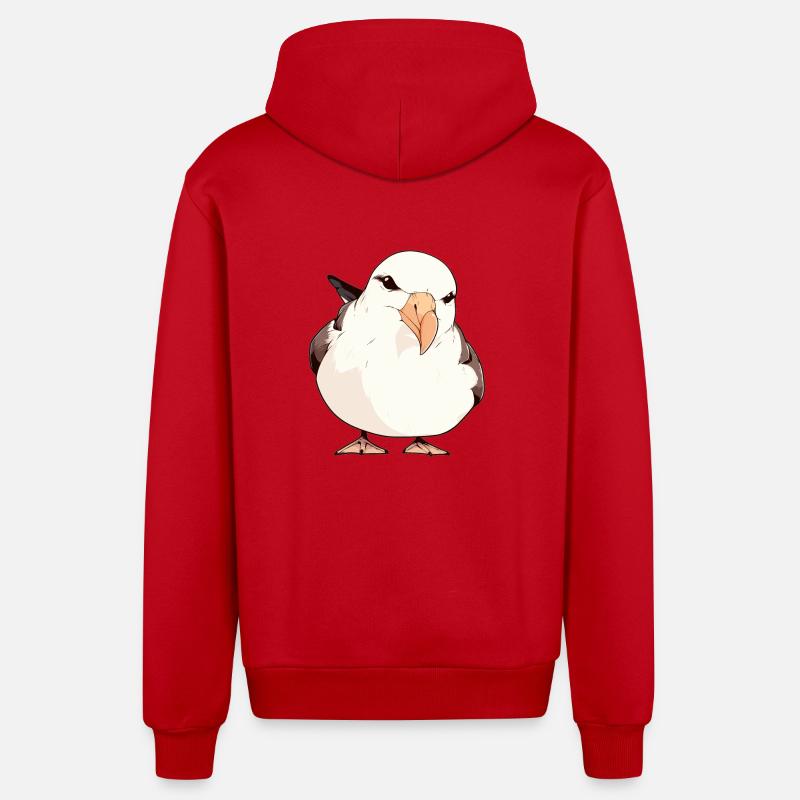 Albatross Albatrosse Albatros - Veste à capuche bio décontractée fabriquée en UE - rouge