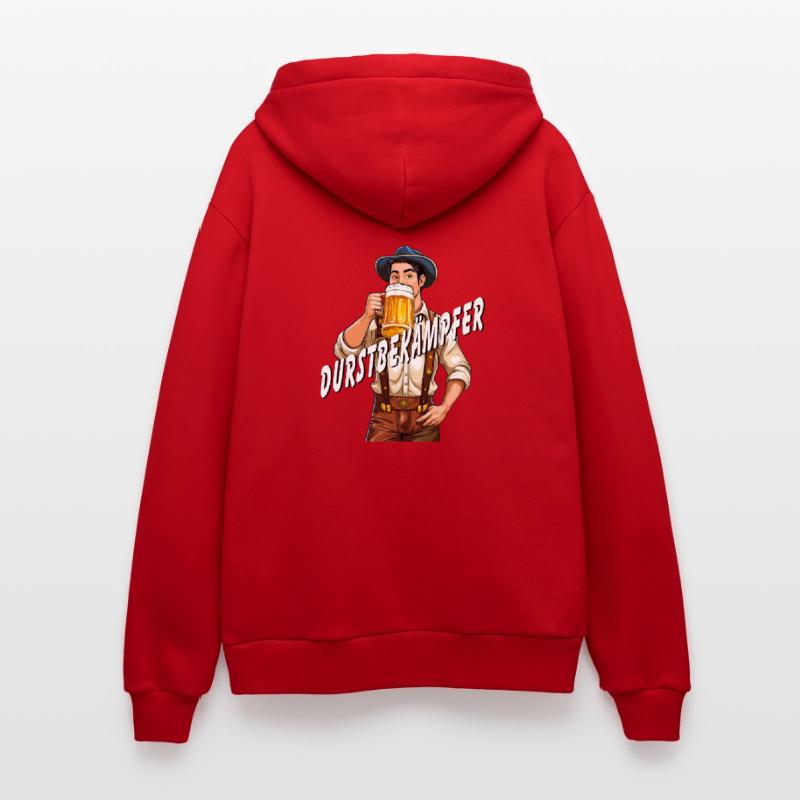 MANN Bier DURSTBEKÄMPFER Organic Relaxed Kapuzenjacke Made in EU