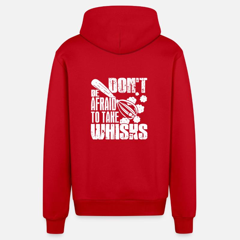 Baker Bakers Take Whisks - Organic Relaxed Hooded Jacket Made in EU - red