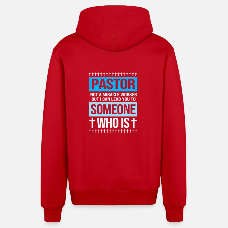 Pasteur - Veste à capuche bio décontractée fabriquée en UE - rouge