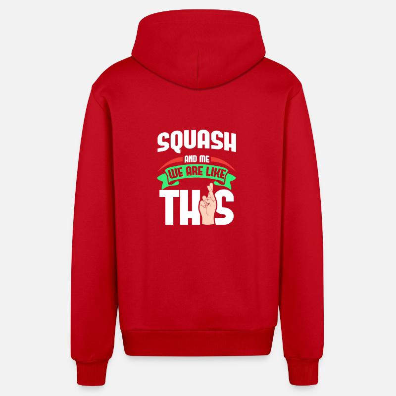 Squash Me sont comme - Veste à capuche bio décontractée fabriquée en UE - rouge