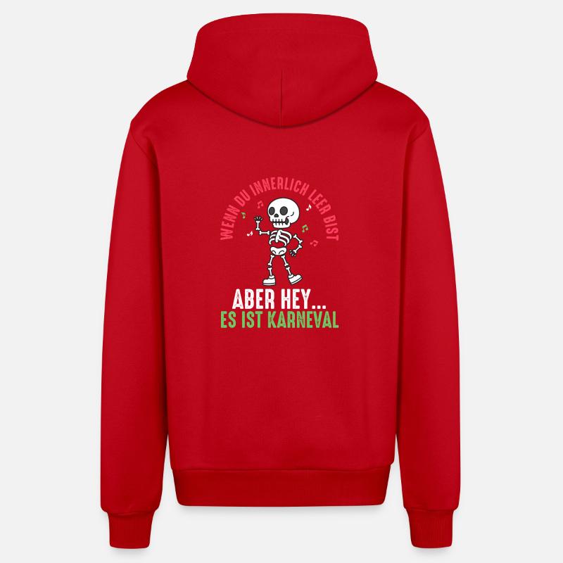 Costume de carnaval Carnaval - Veste à capuche bio décontractée fabriquée en UE - rouge