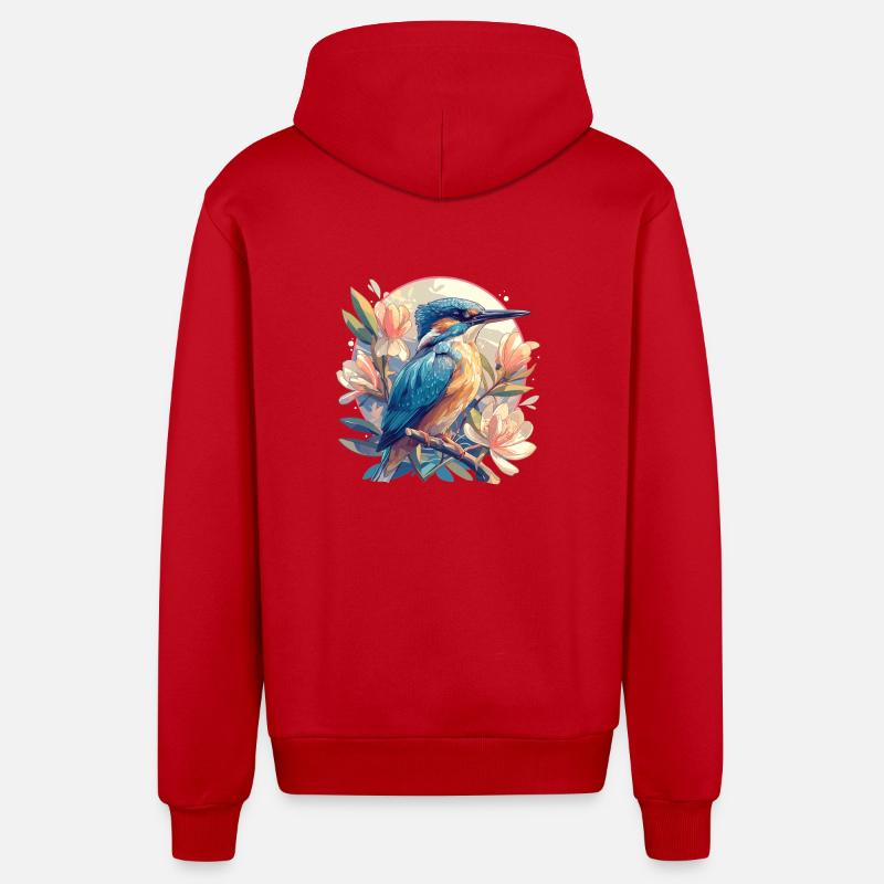 Eisvögel Eisvogel - Organic Relaxed Kapuzenjacke Made in EU - Rot