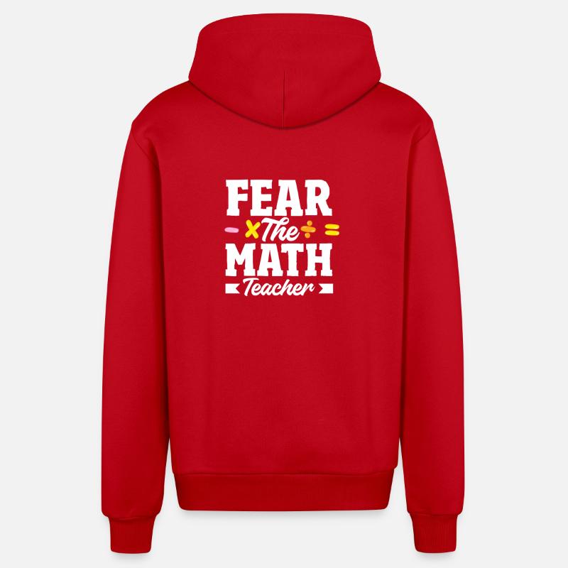 Mathe Lehrer Mathematik Geschenk - Organic Relaxed Kapuzenjacke Made in EU - Rot