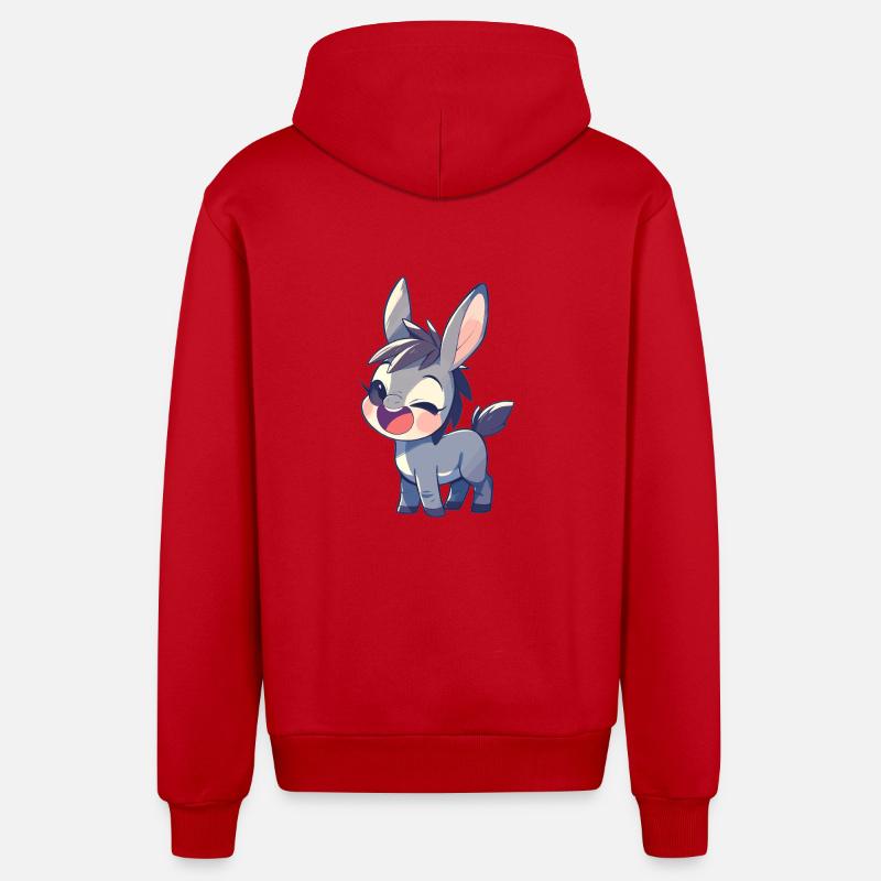 Mules Mule - Veste à capuche bio décontractée fabriquée en UE - rouge